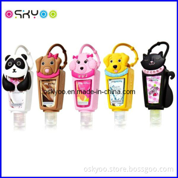 3D Animals Cartoon Silicone Bbw Pocketbac Holder for Kids 30ml Hand Sanitizer Bottle